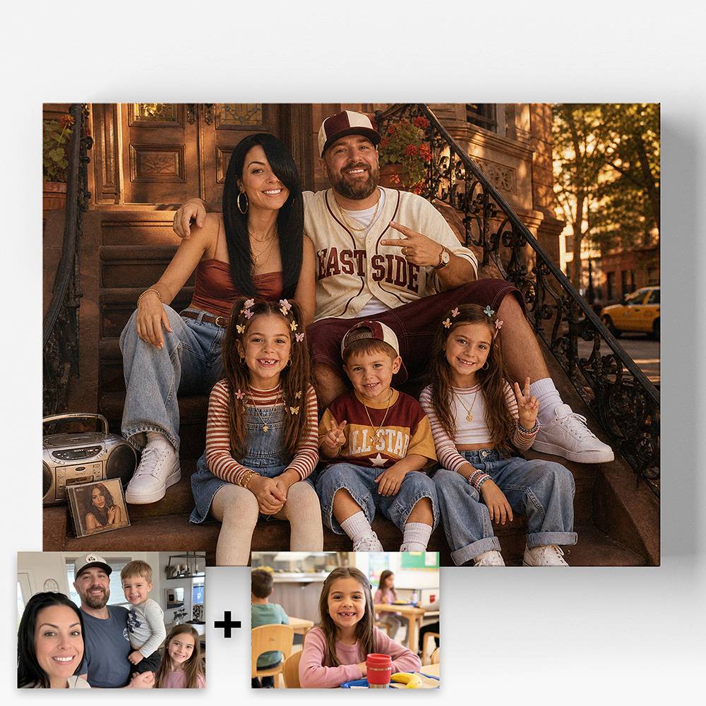 Neon Streets – Custom Portrait Metal-1 product photo