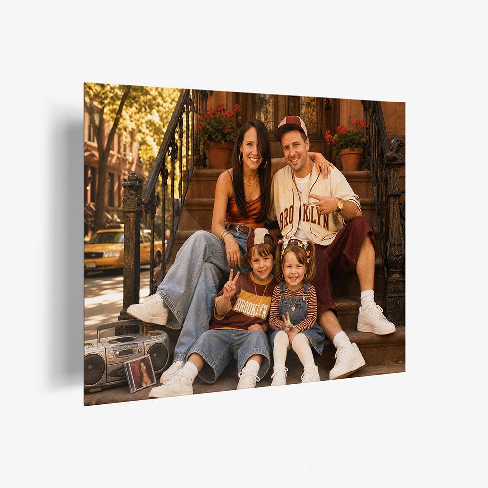 Neon Streets – Custom Portrait Metal-6 product photo