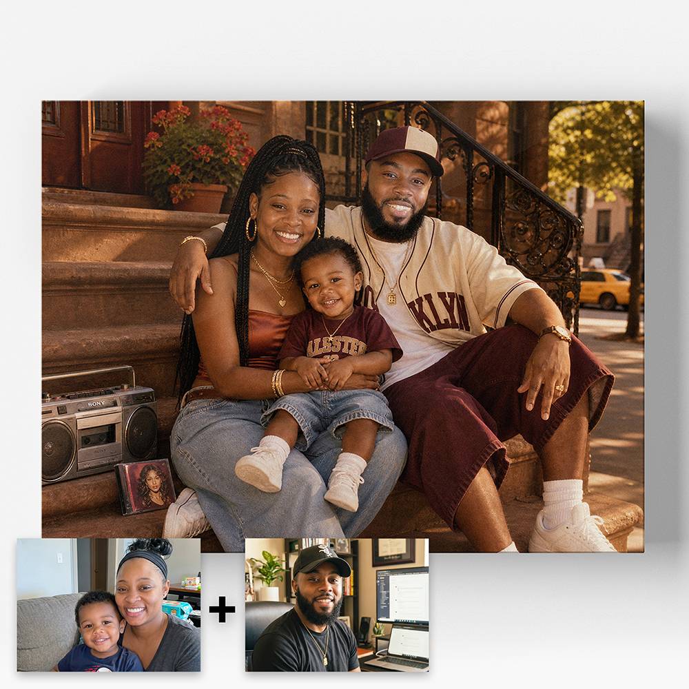 Neon Streets – Custom Portrait Metal-3 product photo