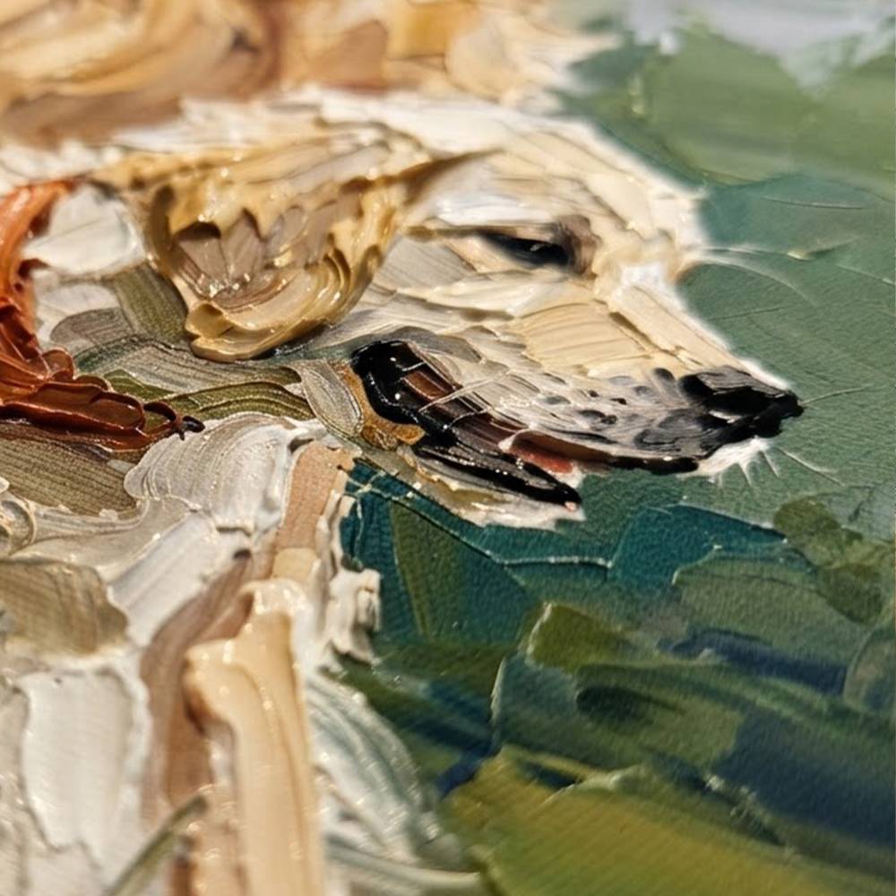 Oil Painting - Hand Brushed Embellishment-5 product photo