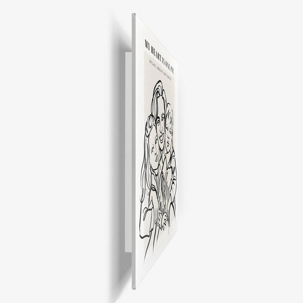 One Line Home - Custom Portrait Acrylic-8 product photo