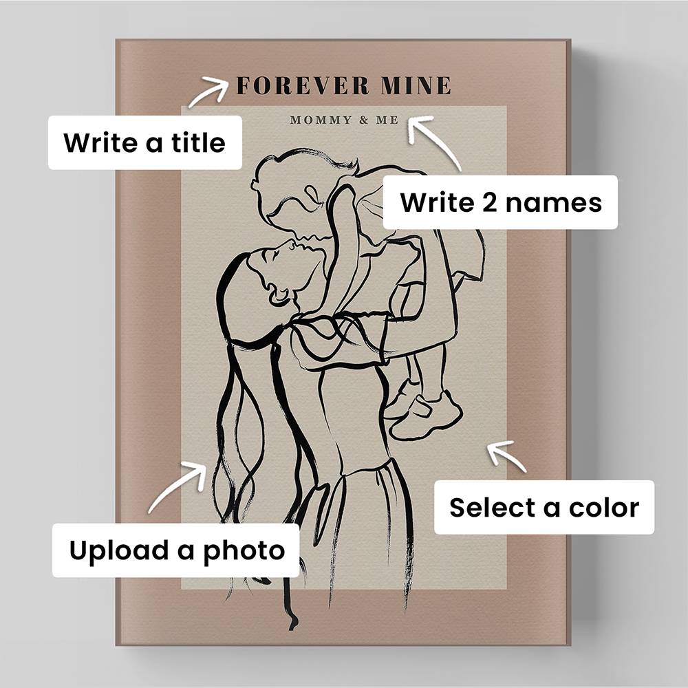 One Line Home - Custom Portrait Acrylic-4 product photo