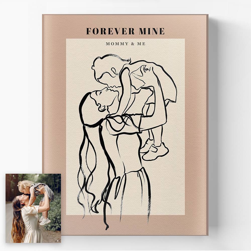 One Line Home - Custom Portrait Acrylic-3 product photo