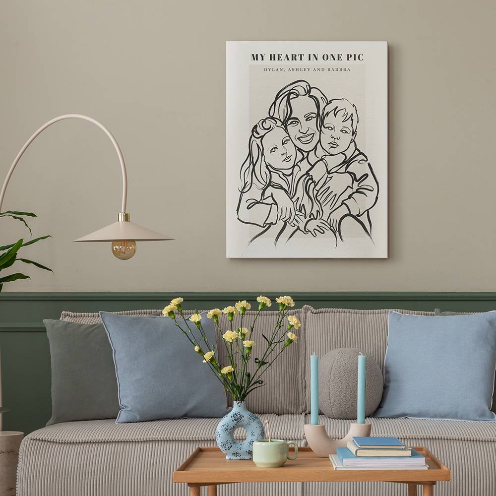 One Line Home - Custom Portrait Acrylic-2 product photo