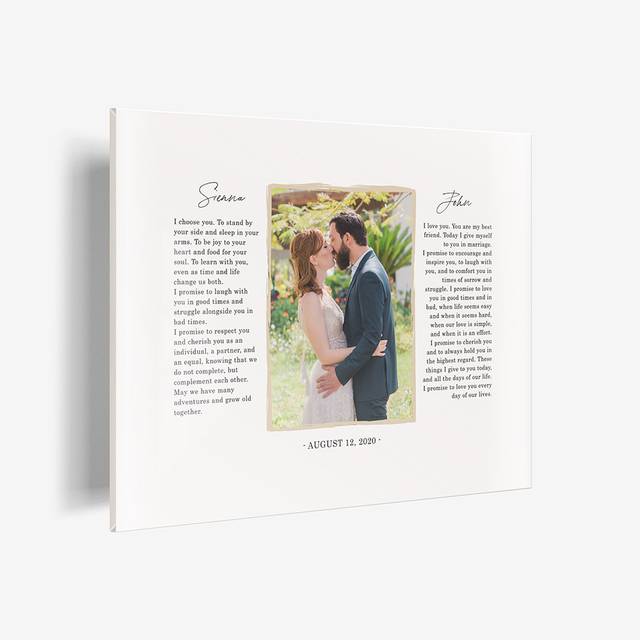Susan Lange Designs Prayer Acrylic Art 4x6 Marriage Vows