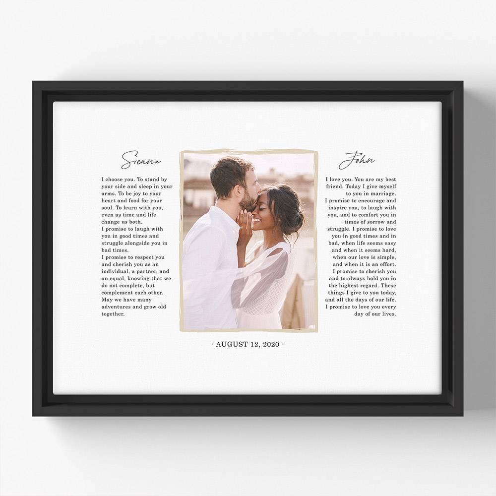 Our Sacred Vows Custom Canvas product photo