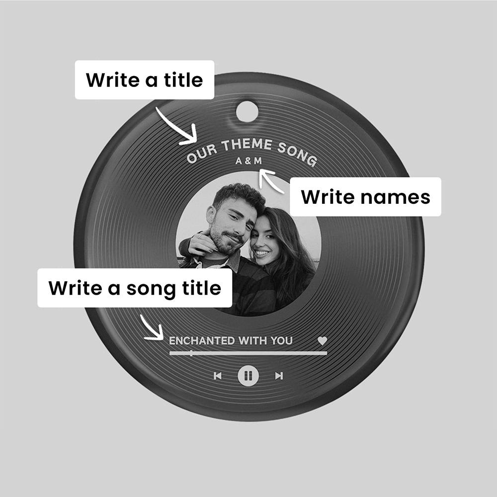 Our Special Song Personalized Ceramic Ornament-4 product photo