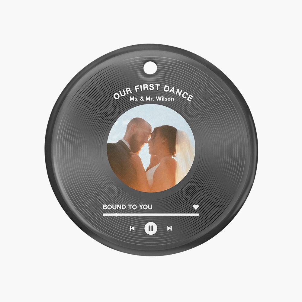 Our Special Song Personalized Ceramic Ornament Set of Three-7 product photo