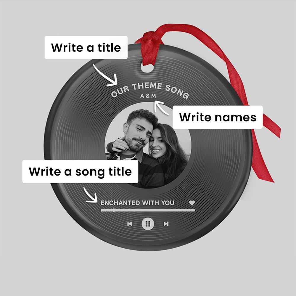 Our Special Song Personalized Ceramic Ornament-6 product photo