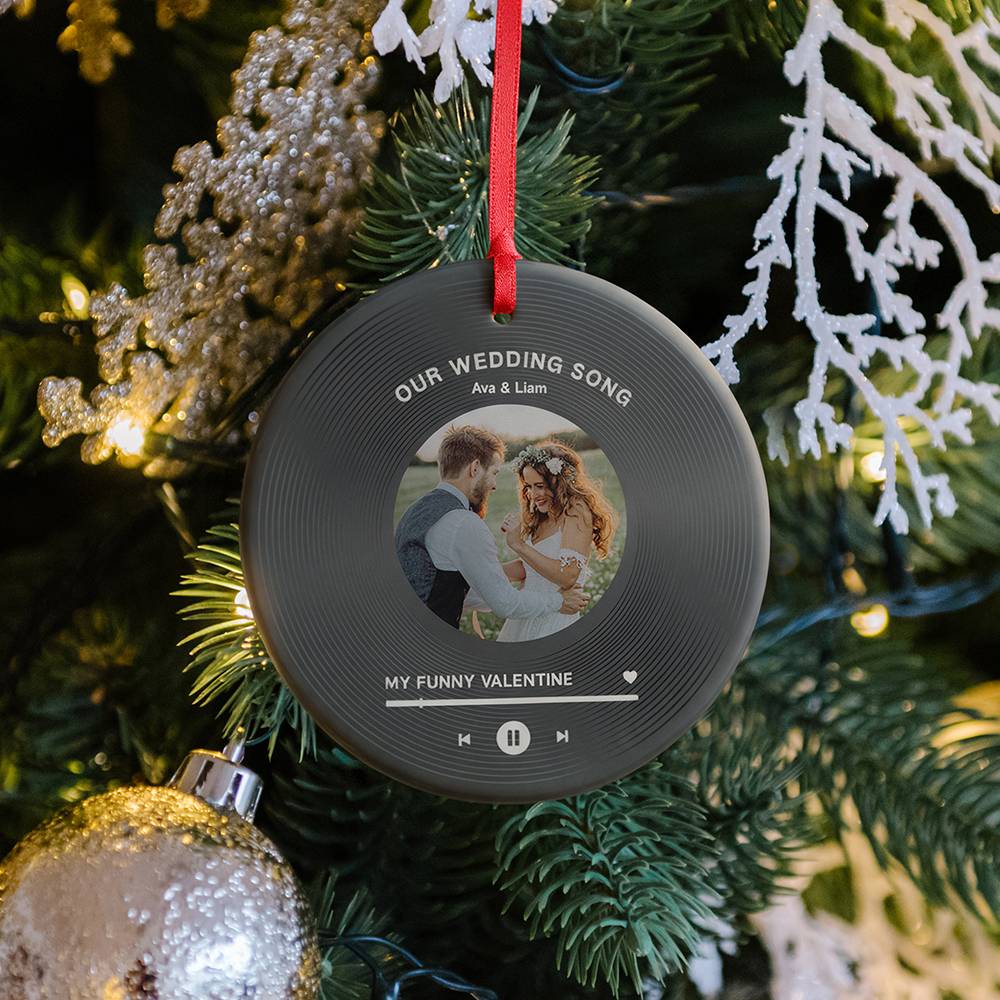 Our Special Song Personalized Ceramic Ornament-3 product photo