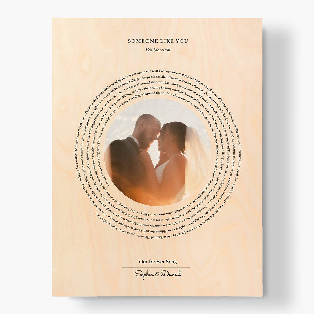 Our Special Song with Picture - Custom Wood Wall Art-7 Our Special Song with Picture - Custom Wood Wall Art-7 product photo