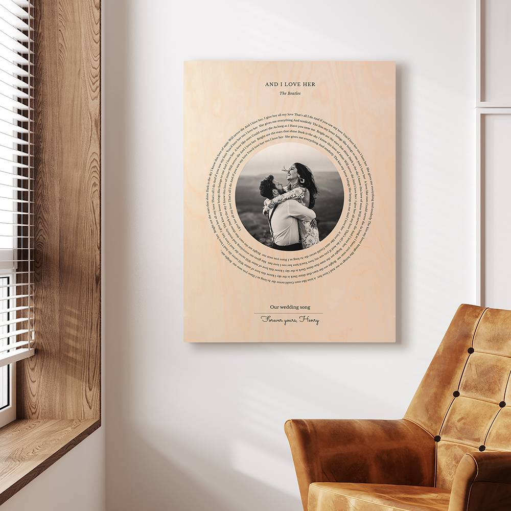Our Special Song with Picture - Custom Wood Wall Art-6 Our Special Song with Picture - Custom Wood Wall Art-6 product photo