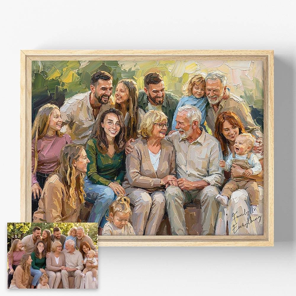 Painted to Perfection - Custom Oil Painting Portrait Canvas-9 Painted to Perfection - Custom Oil Painting Portrait Canvas-9 product photo
