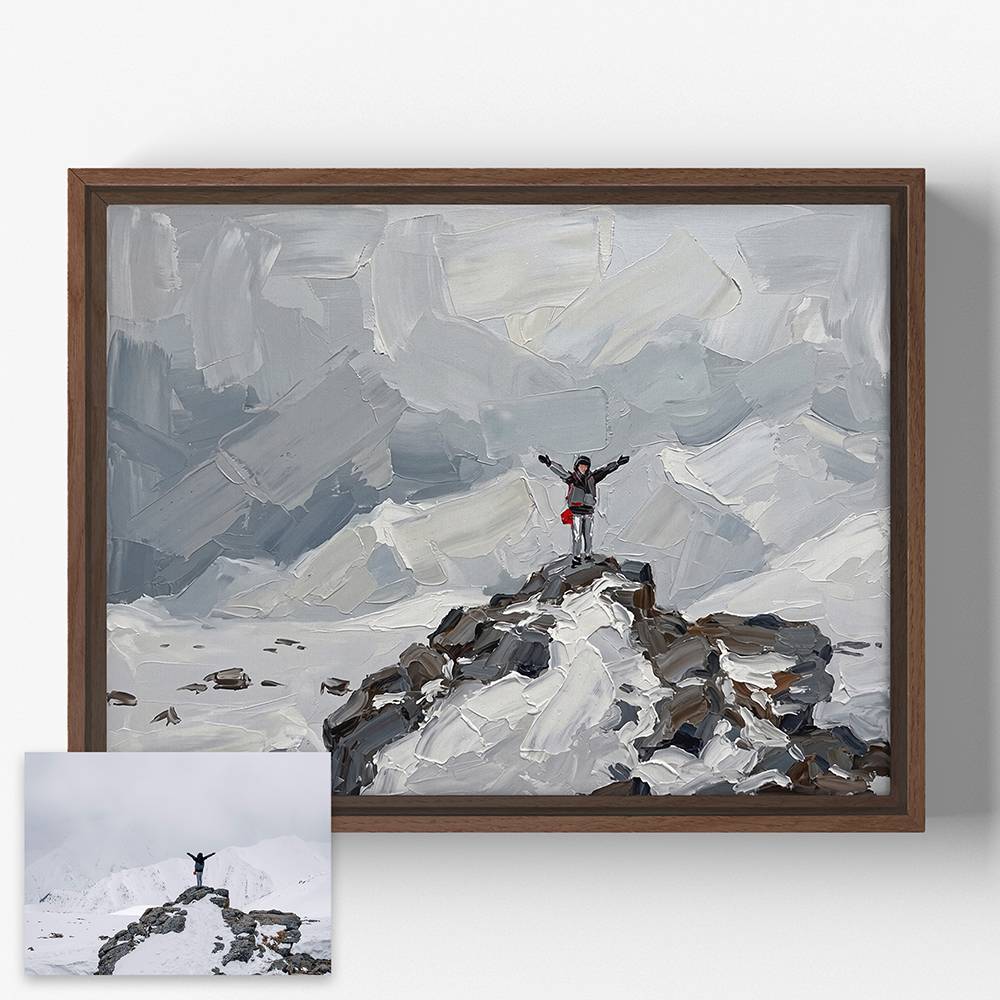 Painted to Perfection - Custom Oil Painting Portrait Canvas-8 product photo