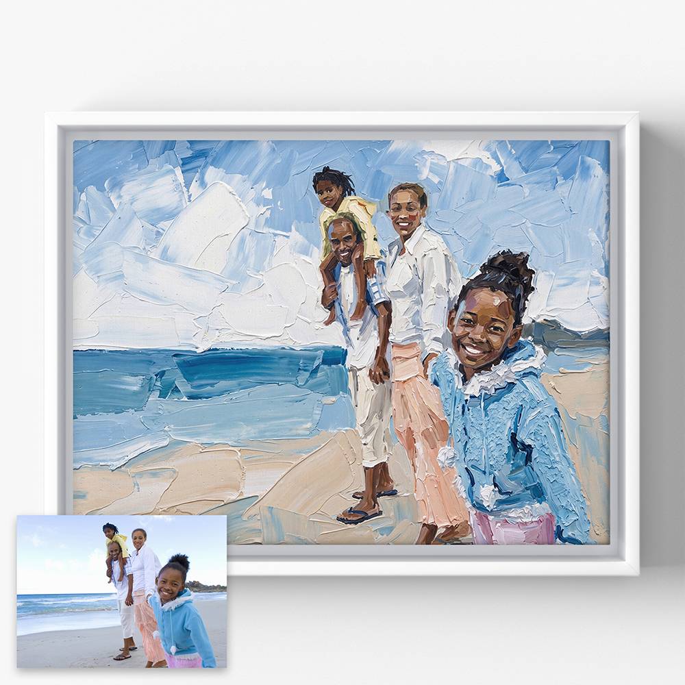 Painted to Perfection - Custom Oil Painting Portrait Canvas-10 product photo