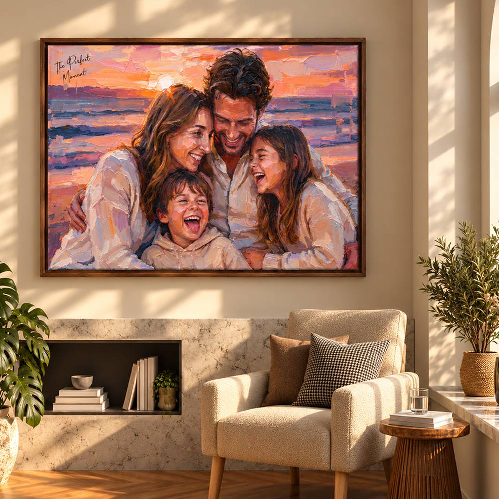 Painted to Perfection - Custom Oil Painting Portrait Canvas-3 product photo