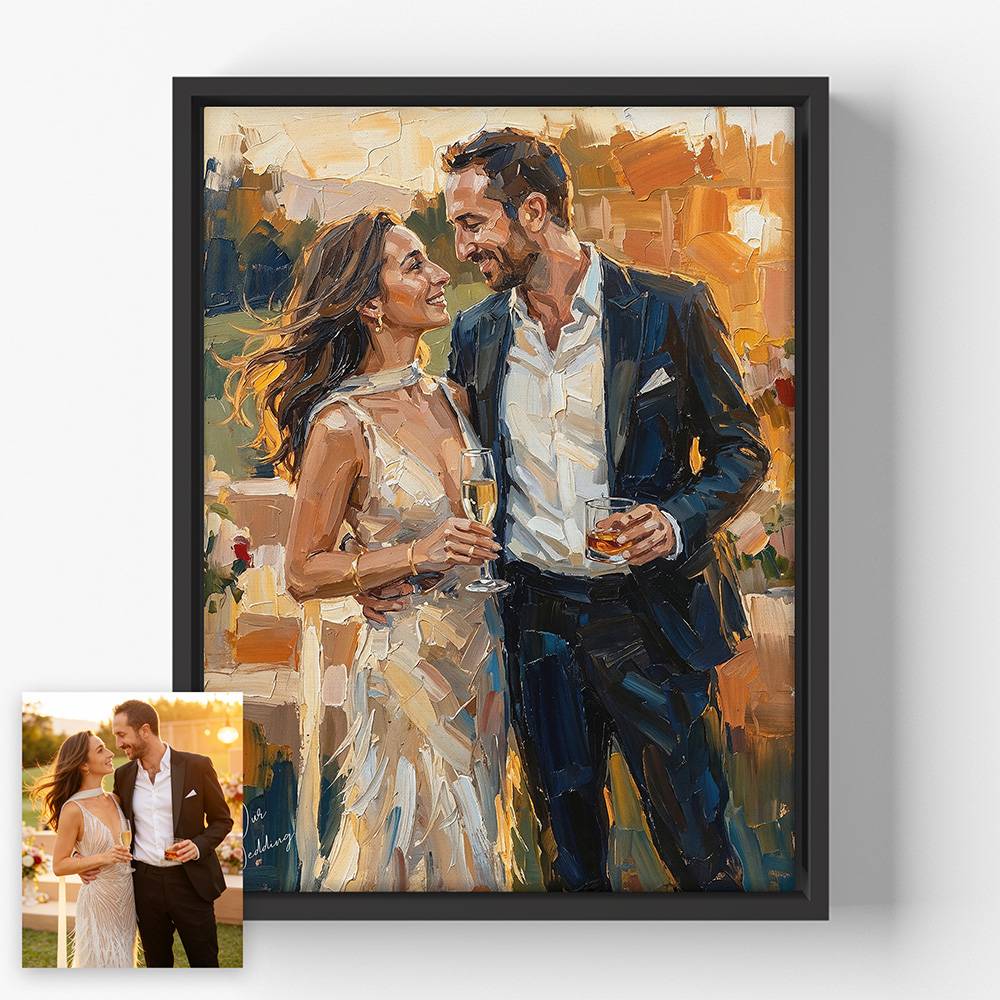 Painted Vows – Custom Oil Painting Canvas-8 Painted Vows – Custom Oil Painting Canvas-8 product photo