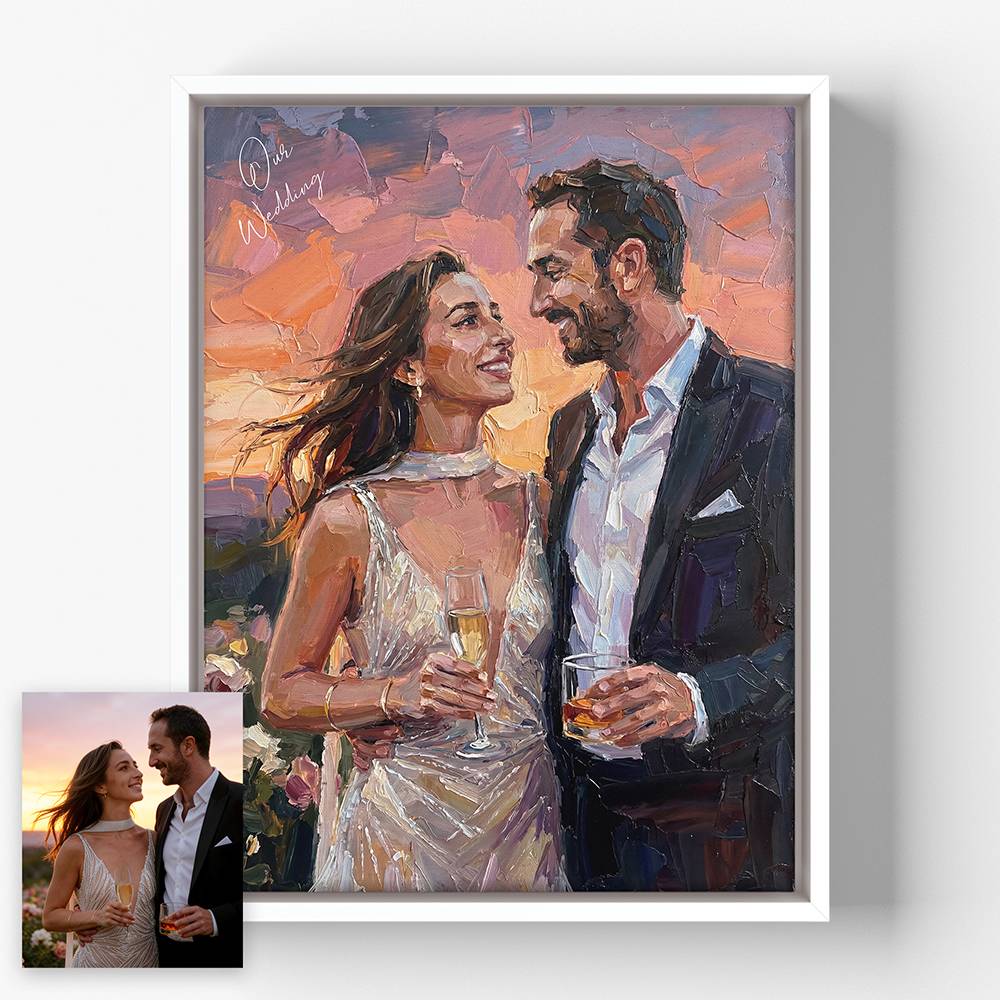 Painted Vows – Custom Oil Painting Canvas-6 Painted Vows – Custom Oil Painting Canvas-6 product photo