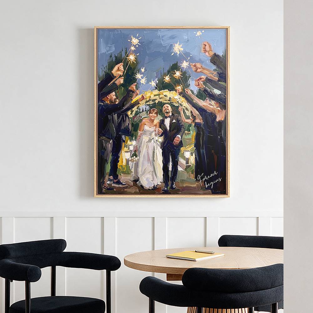 Painted Vows – Custom Oil Painting Canvas-3 Painted Vows – Custom Oil Painting Canvas-3 product photo