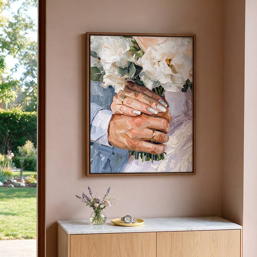 Painted Vows – Custom Oil Painting Canvas-1 Painted Vows – Custom Oil Painting Canvas-1 product photo
