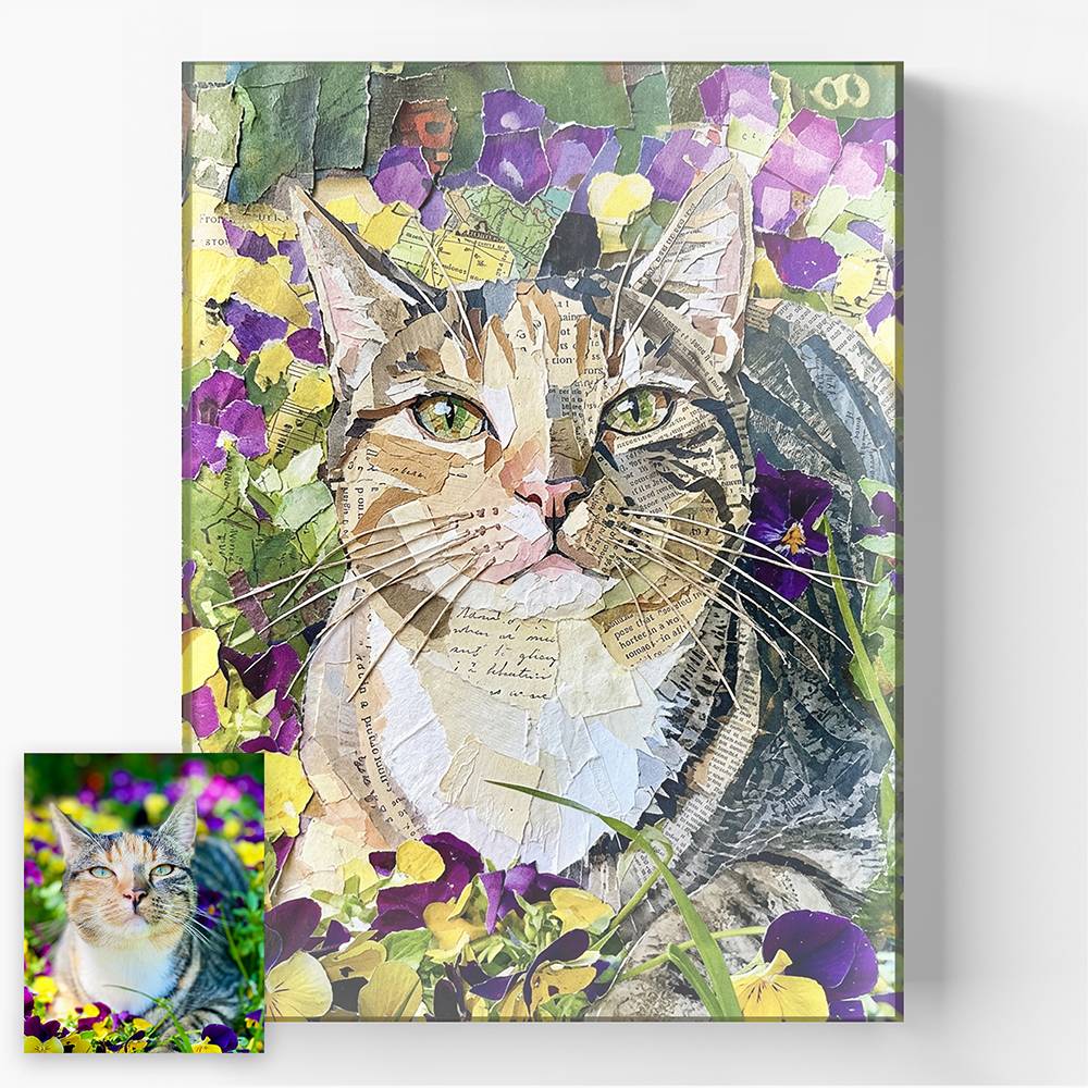 Paper Craft - Custom Pet Collage Portrait Acrylic-8 Paper Craft - Custom Pet Collage Portrait Acrylic-8 product photo