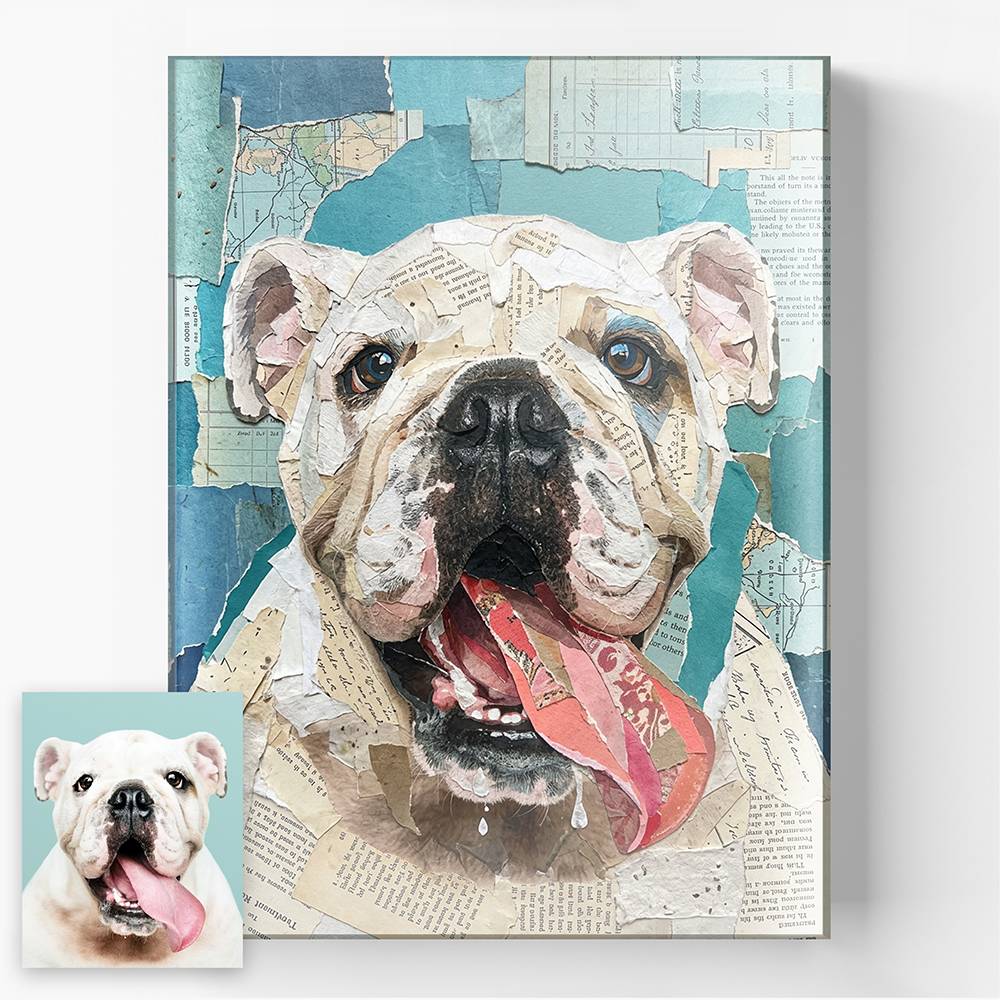Paper Craft - Custom Pet Collage Portrait Acrylic-7 Paper Craft - Custom Pet Collage Portrait Acrylic-7 product photo