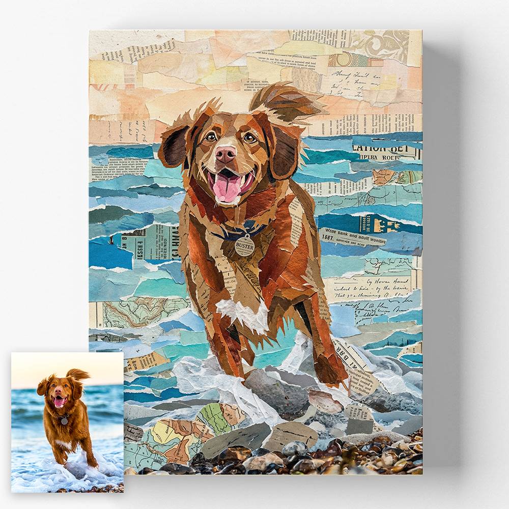 Paper Craft - Custom Pet Collage Portrait Metal-3 Paper Craft - Custom Pet Collage Portrait Metal-3 product photo
