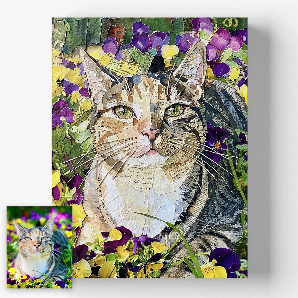 Paper Craft - Custom Pet Collage Portrait Metal-7 Paper Craft - Custom Pet Collage Portrait Metal-7 product photo