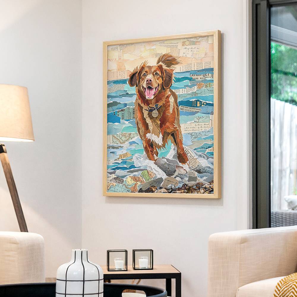 Paper Craft - Custom Pet Collage Portrait Print-2 Paper Craft - Custom Pet Collage Portrait Print-2 product photo