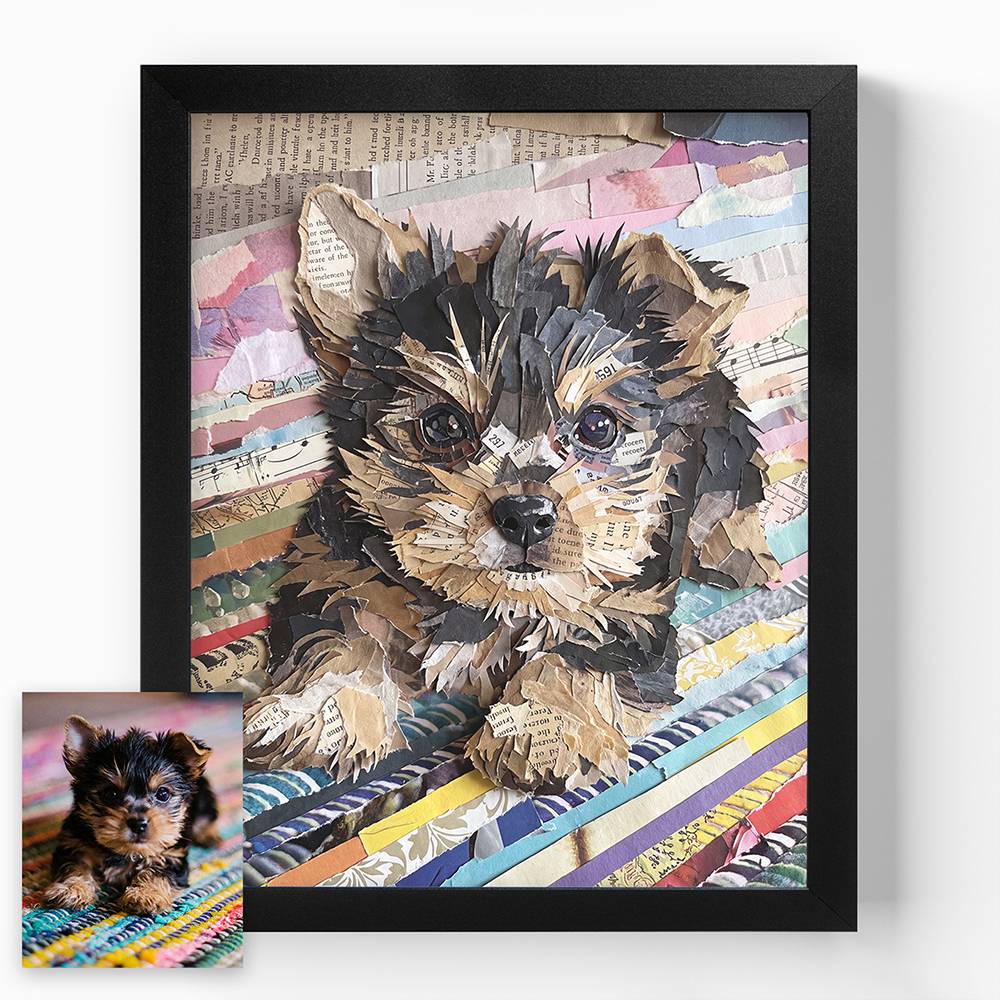 Paper Craft - Custom Pet Collage Portrait Print-6 Paper Craft - Custom Pet Collage Portrait Print-6 product photo