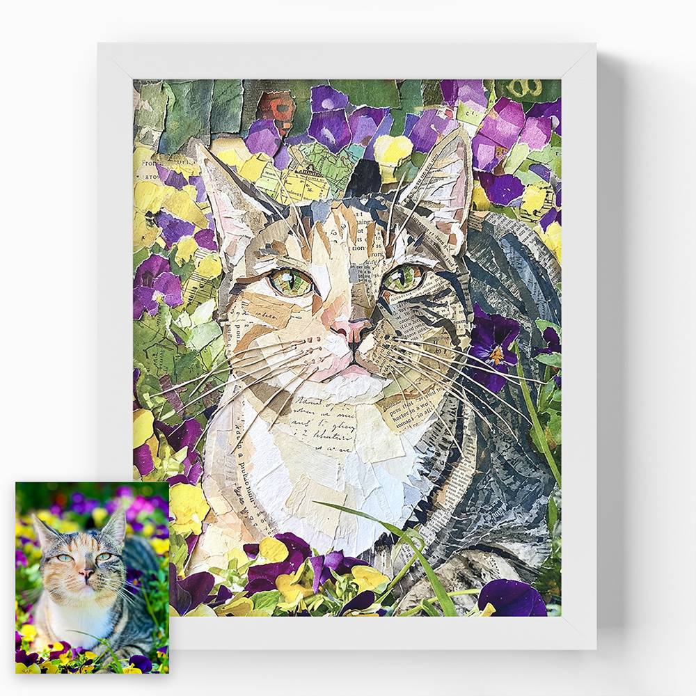 Paper Craft - Custom Pet Collage Portrait Print-4 Paper Craft - Custom Pet Collage Portrait Print-4 product photo