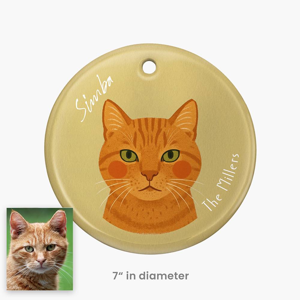 Paw-liday Magic – Custom Pet Portrait Ornament Set of Three-7 product photo