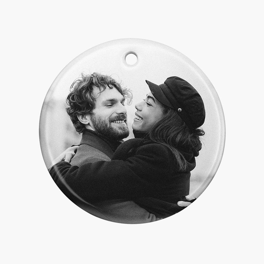Custom Christmas Ornament with Picture Set of Three-1 product photo