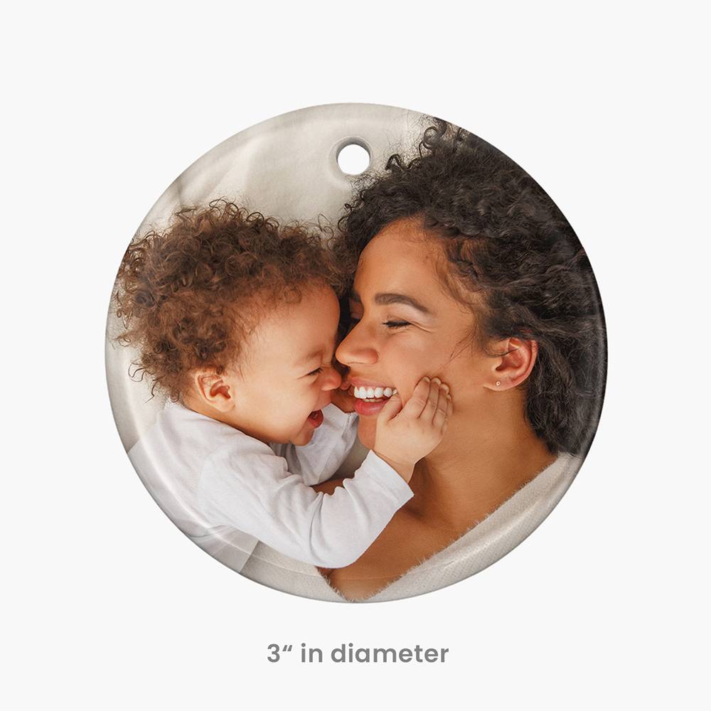 Custom Christmas Ornament with Picture Set of Three-5 product photo