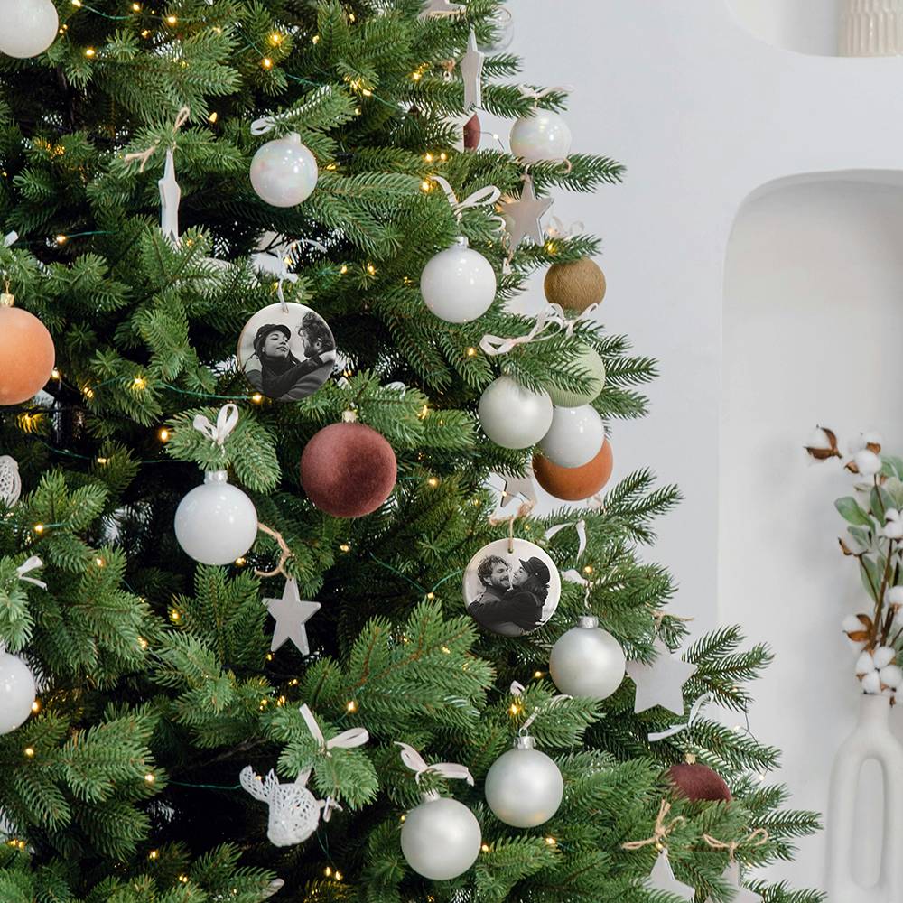Custom Christmas Ornament with Picture Set of Three-6 product photo