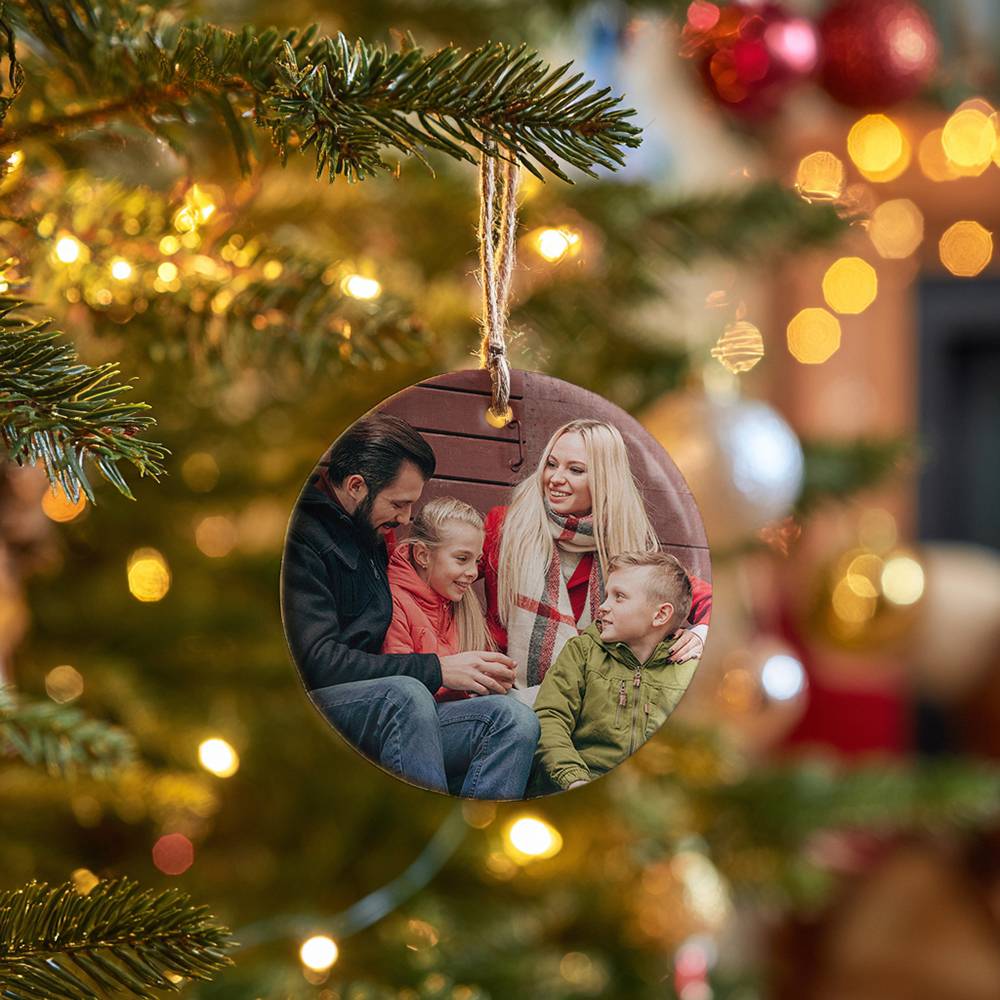 Custom Christmas Ornament with Picture Set of Three-7 product photo