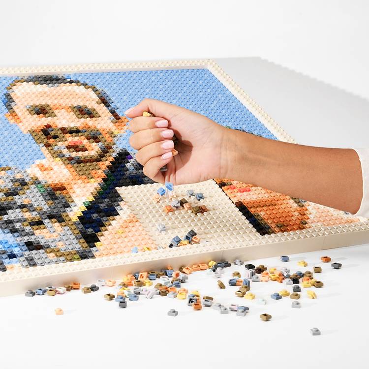 Pixel Grid - Custom Mosaic Brick Art - Lime And Lou