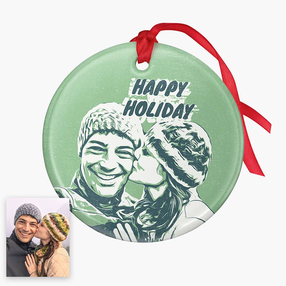 Pop Your Memories Personalized Ceramic Ornament-7 product photo