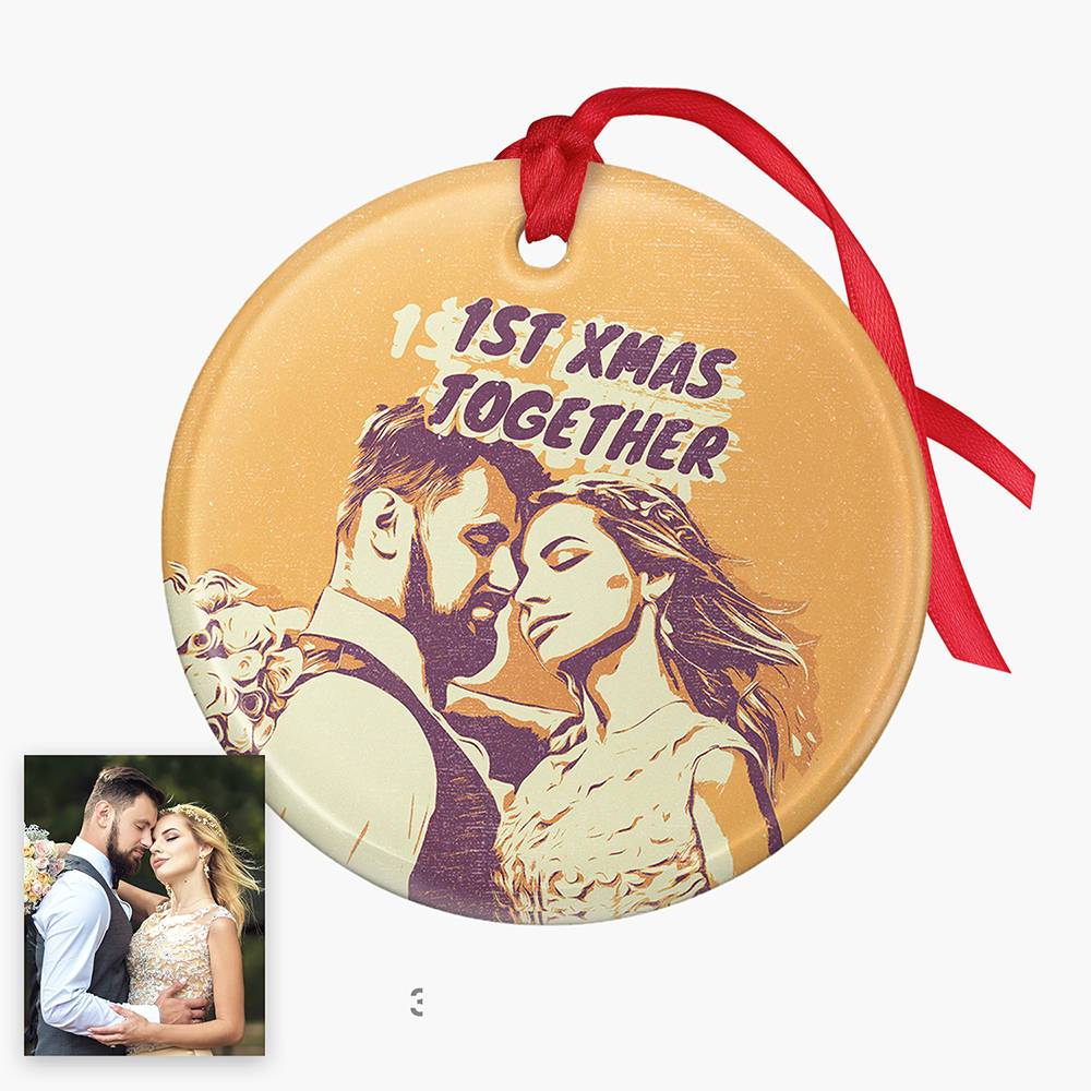 Pop Your Memories Personalized Ceramic Ornament-6 product photo