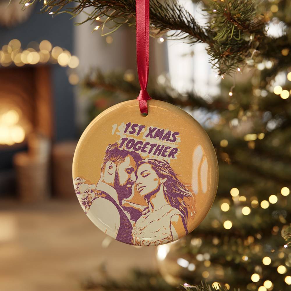 Pop Your Memories Personalized Ceramic Ornament-4 product photo