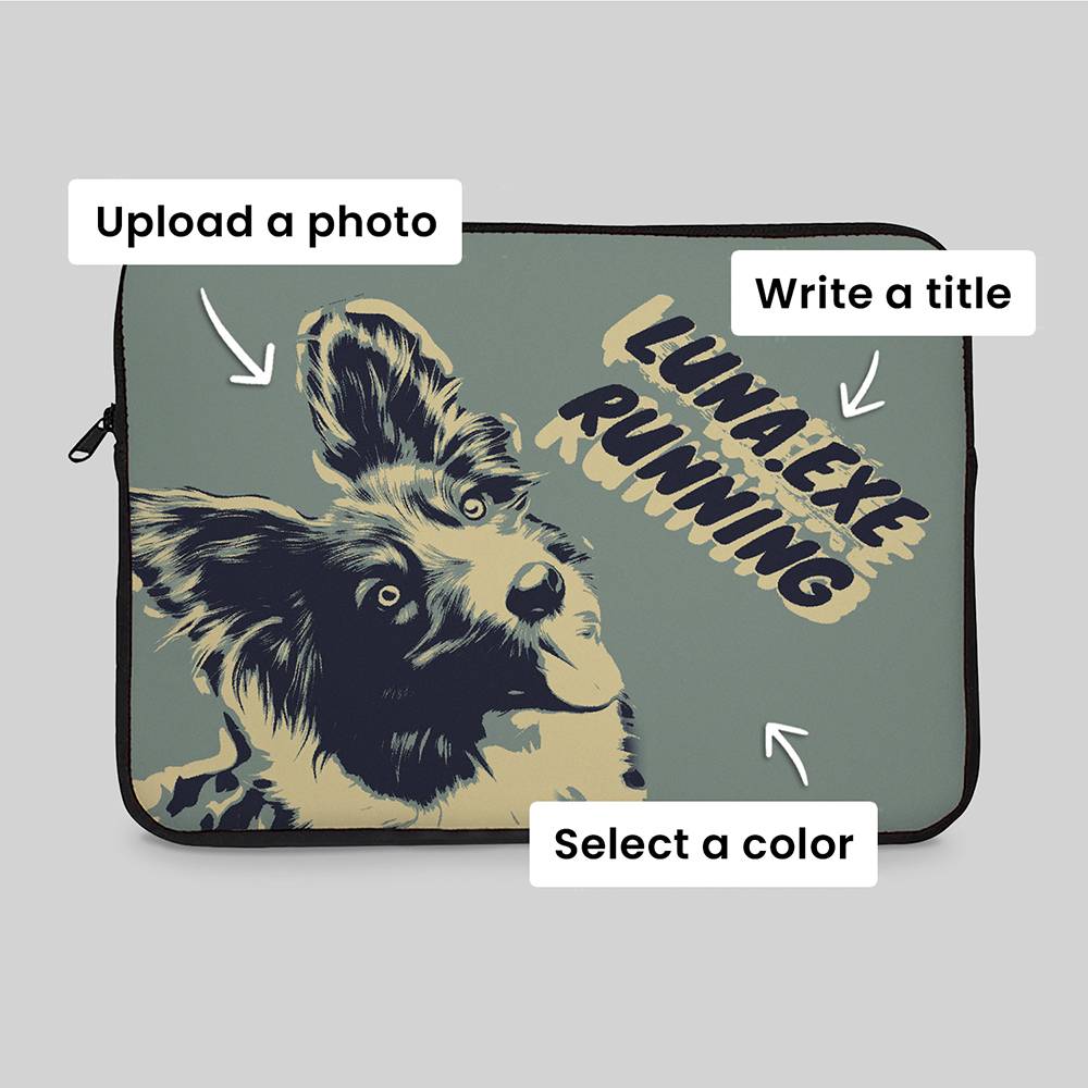 Pop Your Memory - Custom Laptop Sleeve-3 Pop Your Memory - Custom Laptop Sleeve-3 product photo