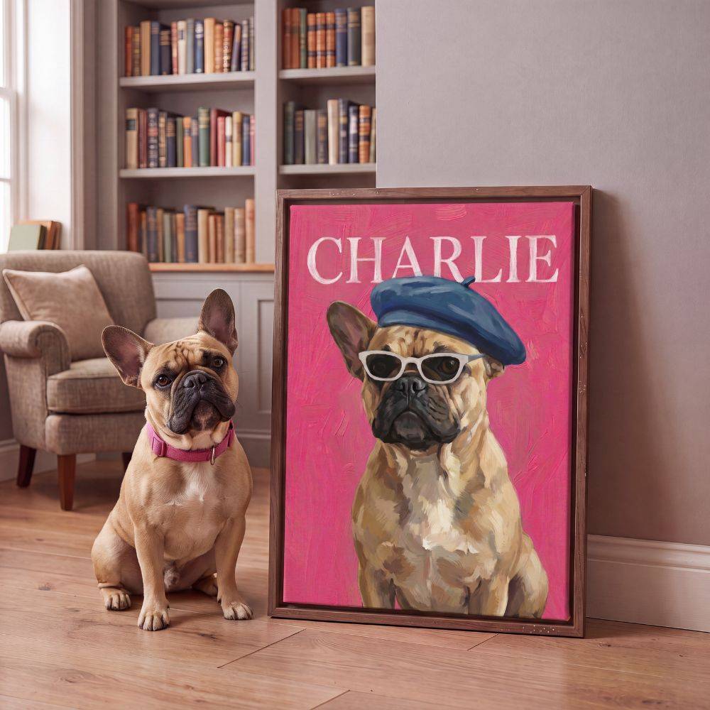 Posh Pet - Custom Pet Portrait Canvas-3 product photo