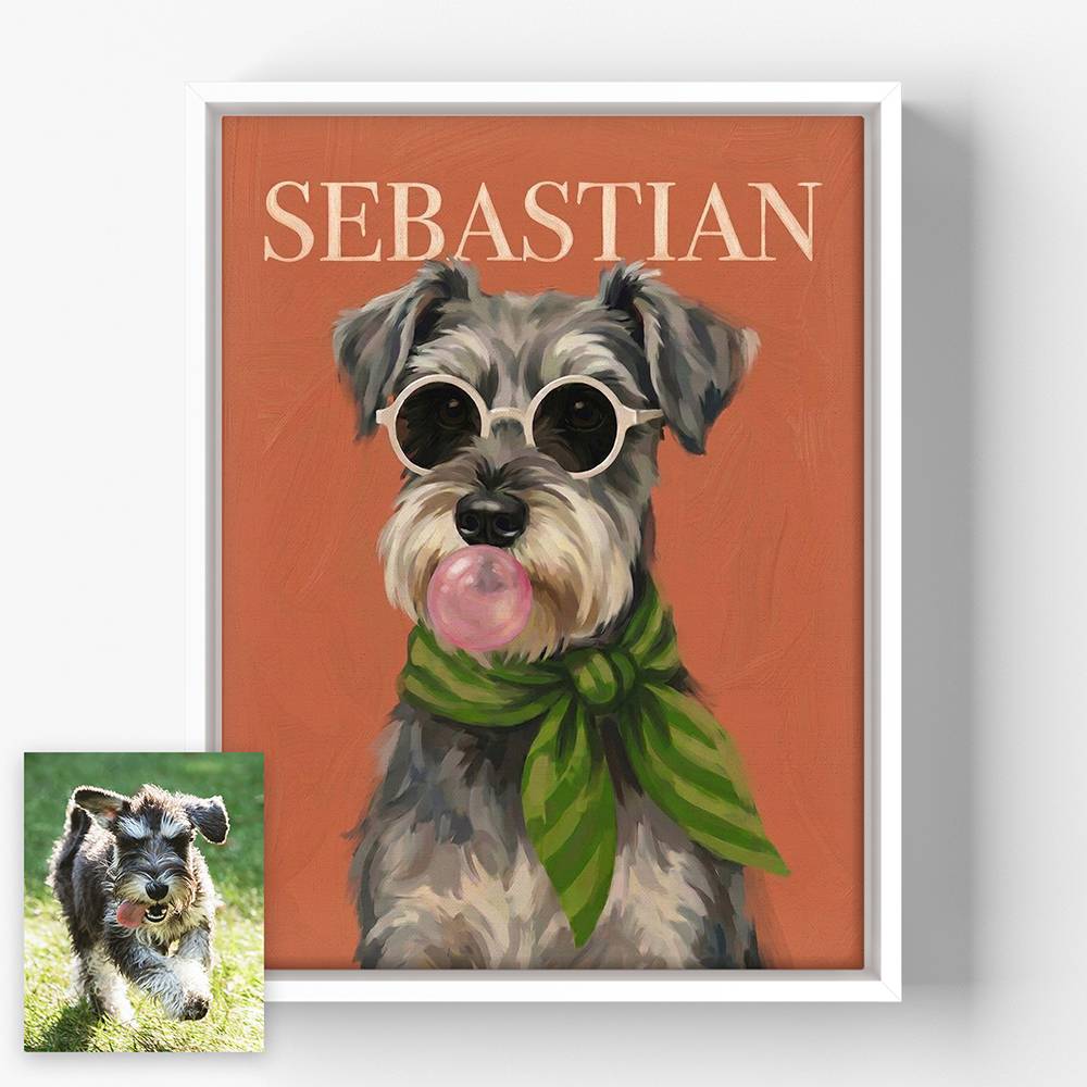 Posh Pet - Custom Pet Portrait Canvas-5 product photo