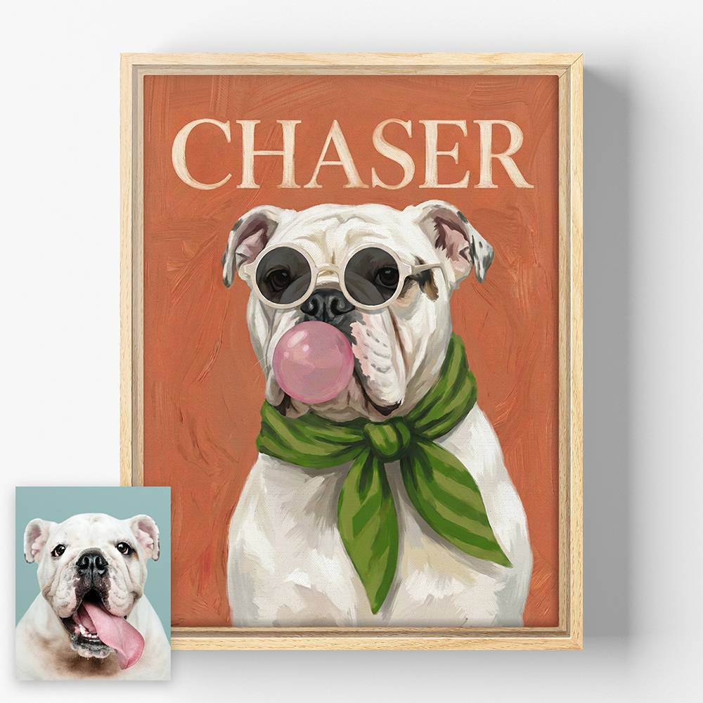 Posh Pet - Custom Pet Portrait Canvas-9 product photo