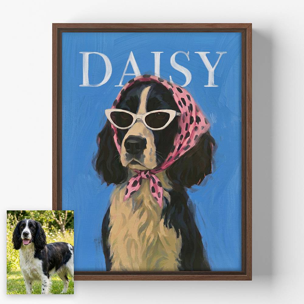 Posh Pet - Custom Pet Portrait Canvas-4 product photo