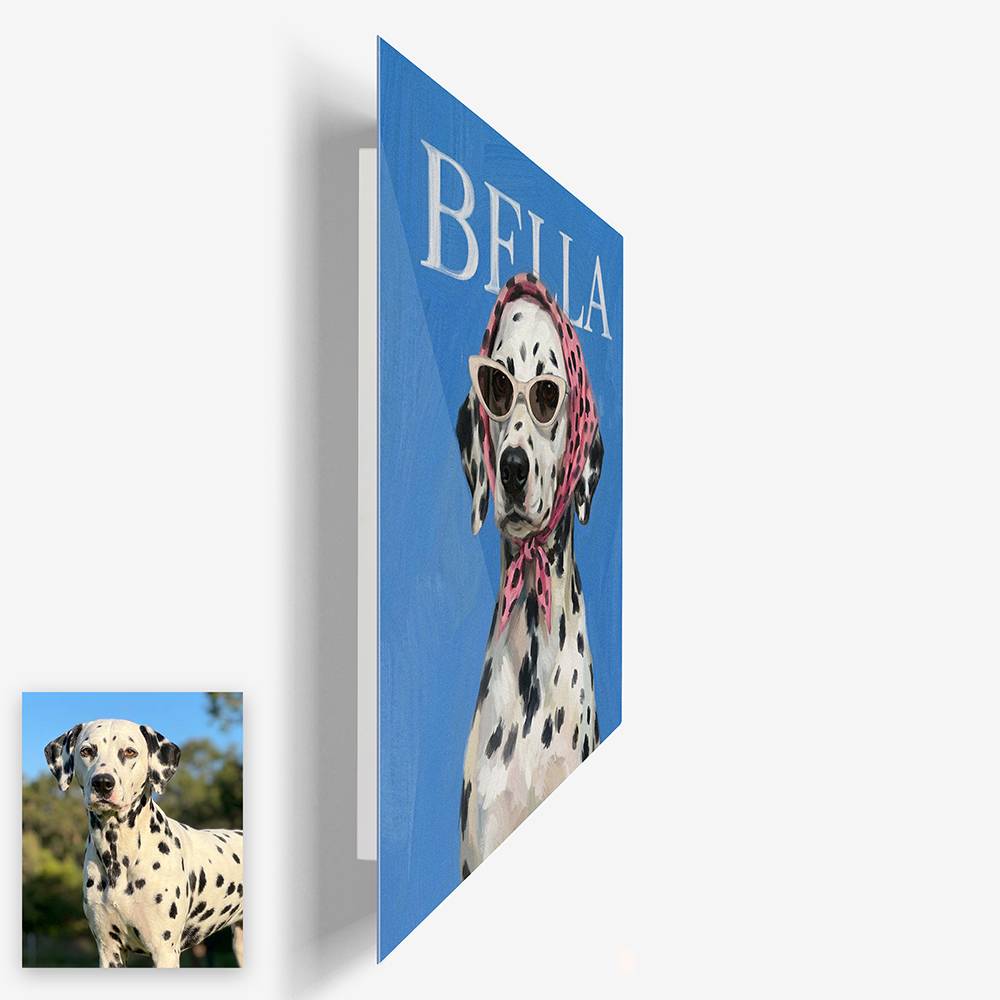 Posh Pet - Custom Pet Portrait Metal-4 Posh Pet - Custom Pet Portrait Metal-4 product photo
