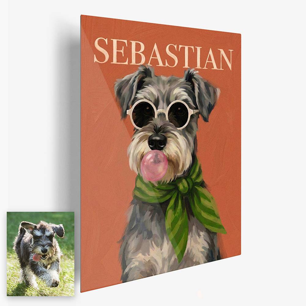 Posh Pet - Custom Pet Portrait Metal-5 Posh Pet - Custom Pet Portrait Metal-5 product photo