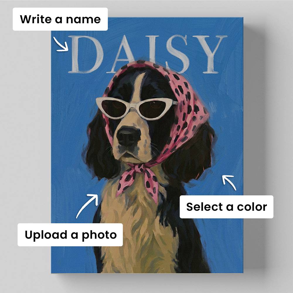 Posh Pet - Custom Pet Portrait Metal-8 Posh Pet - Custom Pet Portrait Metal-8 product photo