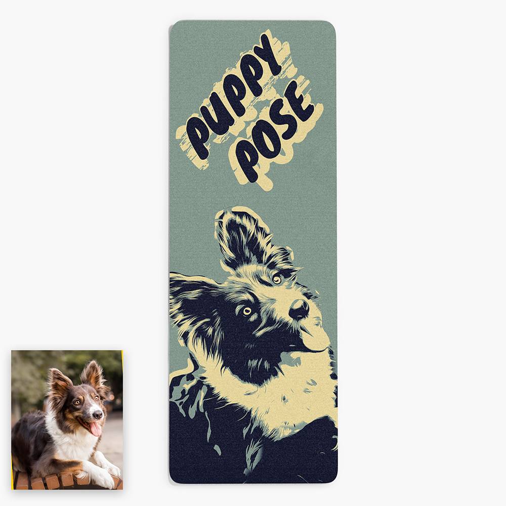 Puppy Pose - Custom Photo Yoga Mat-6 Puppy Pose - Custom Photo Yoga Mat-6 product photo