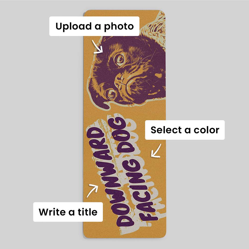Puppy Pose - Custom Photo Yoga Mat-5 Puppy Pose - Custom Photo Yoga Mat-5 product photo